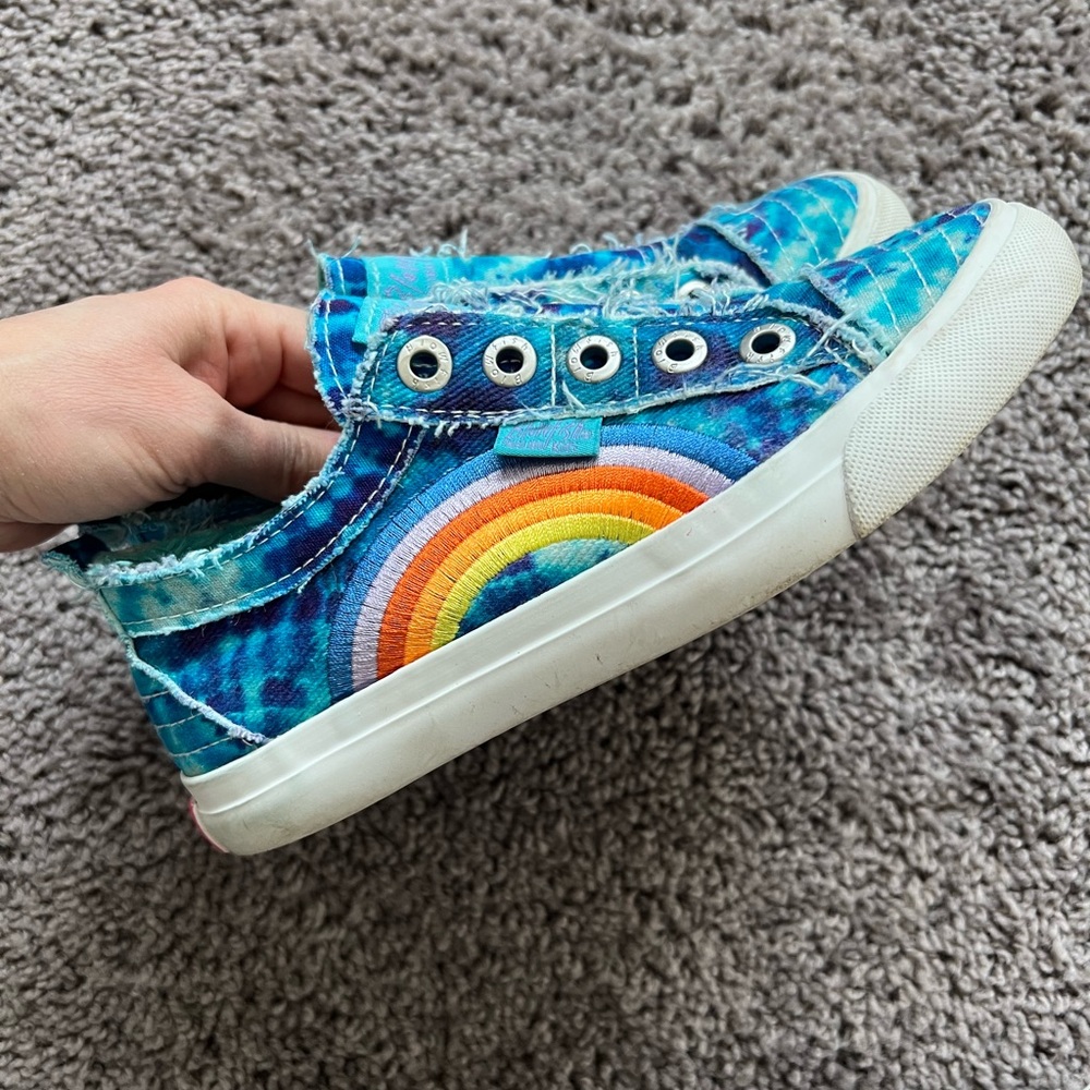 Tie Dye Rainbow Blowfish Shoes